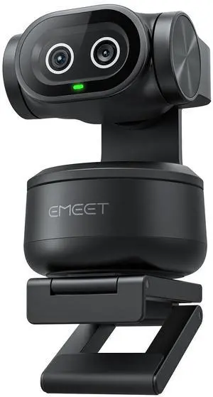 EMEET PIXY Dual-Camera AI-Powered PTZ Camera 4K, AI Tracking, PDAF&AI Autofocus 0.2s, 1/2.55'' Sony Sensor, 3 Mics, Presets, Gesture Control, 4K Webcam for Streaming and OBS/Twitch/Switch 2 Compatible