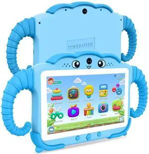 Kids Tablet 7IN Tablets for Kids 3-7, Tablet for Toddlers with Educational Games, 32GB Toddler tablets for Children with Learning Apps, WIFI, Touch Screen, Shock Proof Case, Gift for Toddler Boy Girl