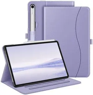 Fintie Case for Samsung Galaxy Tab S10 Lite/ S10 FE/ S9 FE 5G 10.9 Inch/Tab S9 11 Inch with S Pen Holder, Multi-Angle Viewing Protective Cover with Pocket, Auto Sleep/Wake, Lilac Purple