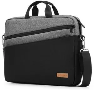 bagasin 15 15.6 16 inch Laptop Computer PC Shoulder Bag Carrying Case, Water-Repellent Fabric Briefcase, Lightweight Toploader, Business Casual or School