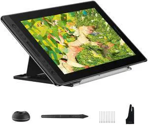 HUION Kamvas Pro 16 V2 Drawing Tablet with Screen 16K Levels PenTech 4.0 Battery-Free Pen, 15.6" Full-Laminated, Smart Touch Bar & 6 Keys Art Tablet Work with Windows, Mac and Linux