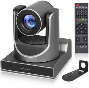 ADKIDO PTZ Camera, NDI Camera Support 30X Optical Zoom Video/POE/Network IP Live Streaming, Simultaneous 3G-SDI and USB Video Output for Conferences, Church, Teaching