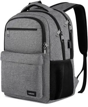 LIBENED School Backpack for Teen Boys & College Students - 17.3 Inch Padded Laptop Compartment Bookbag | Water Resistant Anti-Theft High School College Computer Backpack