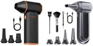 WOLFBOX MF50 Electric Air Duster-110000RPM Powerful Air Duster & WOLFBOX MF100 Electric Air Duster-150000RPM Super Power Cordless Air Duster