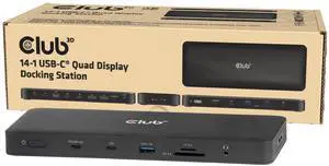 Club3D CSV-2540 14-1 USB-C Quad Display Docking Station
