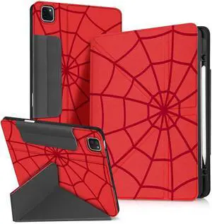 Miss Adola for iPad Air 11 Inch M3 2025 & M2 2024/Air 5th/4th Generation 10.9 Inch/Pro 11 Inch Case - with Pen Holder for Girls Boys Women Men Cute Cartoon Cool Anime Kawaii Fun, Red Eyes