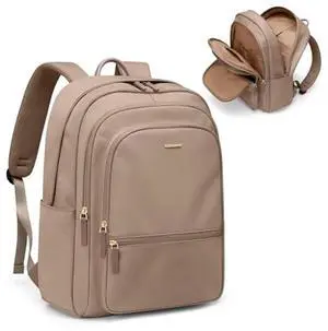 GOLF SUPAGS Backpack for Women Work College Travel Laptop Backpacks Multi-Functional Casual Daypack Teacher Nurse Everyday Bags Fits 15.6 Inch Notebook (Champagne)