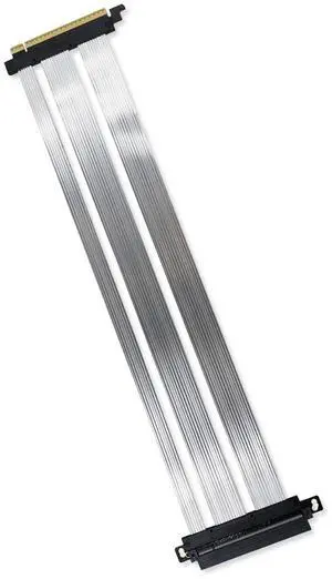 GIGA-MEGA PCIe 5.0 X16 Riser Cable Dual Reverse and Straight GPU Extension Cable GEN5 for ITX A4 Case RTX5090 (Straight 50cm)