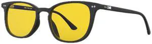 EMR-TEK Freya Blue Light Glasses For Men & Women | Black Frame/Yellow Lens Blue Light Blocking Glasses For Daytime Screen Use | Helps Reduce Strain & Allows Natural Blue Light | Stylish Durable Frames