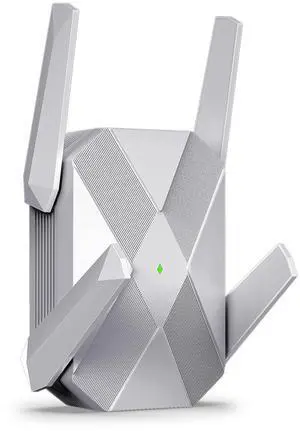 2025 AX3000 WiFi 6 Extender-Dual Band (2.4G/5.8G), WiFi Extender Signal Booster with Gigabit Ethernet Port, Access Point, No Required App, Long Range WiFi Booster, Easy Setup and Faster Speed (Silver)