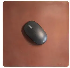 Mouse Pad-Premium Full Grain Genuine Leather (Vintage Brown)