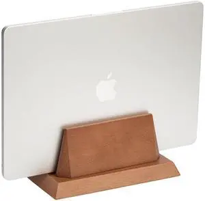 ZMARKRAFT® Adjustable Vertical Laptop Stand Holder Compatible with All Laptops, Solid Wood MacBook Stand, Wooden iPad Holder, Manually Adjustable Without Any Tool