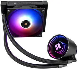 Thermalright Frozen Notte 120 ARGB Black Liquid CPU Cooler, 120mm PWM Fan with ARGB-Up to 2000RPM Speed, for AMD/AM4/AM5, Intel LGA1150/1151/1200/1700/1851,Black