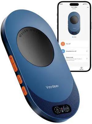 Vaydeer Air 3 Ultra Mouse Mover with APP, Ultra Slim Mouse Jiggler with Timer Function, Undetectable & Noiseless, Simulates Realistic Mouse Movement, Driver-Free, Work from Home, Keeps PC Active