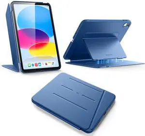 ESR for iPad A16 Case, iPad 11th/10th Generation Case (2025/2022), Vertical Stand Cover, Multi Stand Angles, Ultra-Stable Cover, Flip Series, Blue