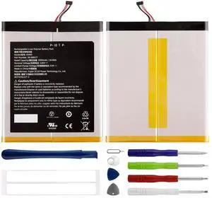 Duotipa New 58-000377 Tablet Battery for HD 10 (11th Gen2021) T76N2B & HD 10 Plus T76N2P with Repair Tools Kit