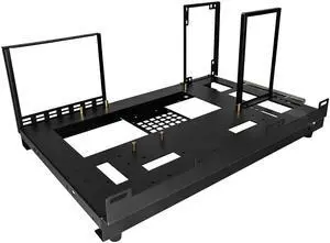 ALAMENGDA Open Computer Case,Open Air Pc Case, Two-Way Server Motherboards AccessoriesTest Stand, DIY Pc Test Bench (ATX)