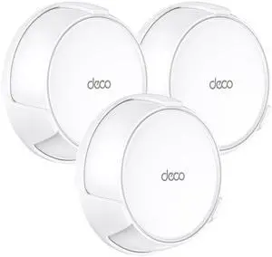QUIDDITY WiFi 7 Wall Mount Kit for TP Link Deco BE23/BE25/BE3600/BE5000  Secure Wall Mount Bracket for WiFi 7 Mesh Router, Hidden Cable Wi-Fi Mesh Holder, Space-Saving Mount for Home Mesh (3 Pack)
