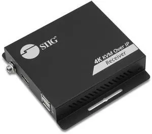 SIIG HDMI 4K30Hz KVM Over IP Extender  RX Only - One to Many - Downscaler - Low-Latency (CE-H3KE01-S1)