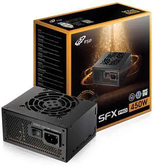 FSP Mini ITX Solution 450W / SFX 12V / Micro ATX 80 Plus Bronze Certified Non-Modular Power Supply (FSP450-50SAC)