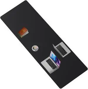 Mydours Super Large 79" x 28" Desk Mat, Full Desk Blotter Pad, Desktop Computer Desk Mat, Mouse Pad for Home Office & Computer Workstation, Extra Pad for Standing Desk (Black)