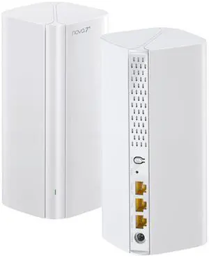 Tenda BE3600 Dual Band WiFi 7 Mesh Wi-Fi System |Covers Up to 4600 Sq.Ft|3*Full Gigabit Ports|Supports 160+ Devices|Seamless Roaming|VPN,MLO,4K QAM,Internet Backhaul - ME3 Pro (2-Pack)