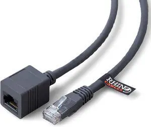 rhinocables CAT 6 Ethernet RJ45 Extension Cable CAT6 LAN Gigabit Network Internet Extender Male to Female Patch Cord Connector (10ft) rhinocables CAT 6 Ethernet RJ45 Extension Cable CAT6 LAN Gigabit Network Internet Extender Male to Female Patch Cord Connector (10ft)