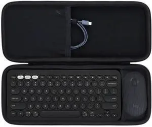 Lebakort Hard Carry Case Compatible with Logitech Pebble Keys 2 Combo K380s K380 Keyboard + M350 Pebble Mouse Combo (Black Case) Lebakort Hard Carry Case Compatible with Logitech Pebble Keys 2 Combo K380s K380 Keyboard + M350 Pebble Mouse Combo (Black Case)
