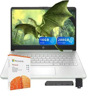 HP Stream 14" HD Laptop, Intel Processor N150, 16GB RAM, 288GB Storage(128GB UFS+160GB Docking Station Set), Intel Graphics, 1 Year Office 365, Copilot, Fast Charge, Wi-Fi 6, Win 11 S, Green HP Stream 14" HD Laptop, Intel Processor N150, 16GB RAM, 288GB Storage(128GB UFS+160GB Docking Station Set), Intel Graphics, 1 Year Office 365, Copilot, Fast Charge, Wi-Fi 6, Win 11 S, Green