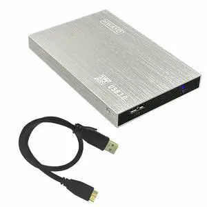 HWAYO 2.5'' HDD 750GB Ultra Slim Portable External Hard Drive USB3.0 Storage for Xbox One Console, PC, Laptop, MacBook (Silver) HWAYO 2.5'' HDD 750GB Ultra Slim Portable External Hard Drive USB3.0 Storage for Xbox One Console, PC, Laptop, MacBook (Silver)