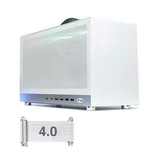 S400 Pro 10.8L Portable Mini-ITX Computer Case with PCIe 4.0 Cable, Advanced Vented Panel, Front Type-C USB3.0 Ports, Fits Triple Slot GPU (White) S400 Pro 10.8L Portable Mini-ITX Computer Case with PCIe 4.0 Cable, Advanced Vented Panel, Front Type-C USB3.0 Ports, Fits Triple Slot GPU (White)
