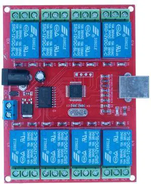 HUABAN 12V 8 Channel USB Relay Module Computer Control Switch Drive Free for Smart Controller HUABAN 12V 8 Channel USB Relay Module Computer Control Switch Drive Free for Smart Controller