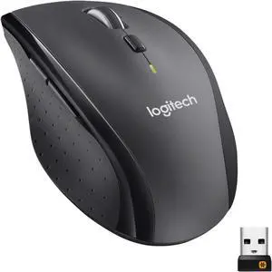 Logitech M705 Mouse - Laser - Wireless - Black, Silver - USB - Scroll Wheel - Right-Handed Only - R Logitech M705 Mouse - Laser - Wireless - Black, Silver - USB - Scroll Wheel - Right-Handed Only - R