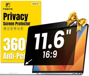 F FORITO 11.6 Inch Laptop Privacy Screen Protector, 360 Anti Peeping and Anti Glare Laptop Privacy Shield Compatible with 11.6" Acer/Lenovo/HP/ASUS/Dell with 16:9 Aspect Ratio F FORITO 11.6 Inch Laptop Privacy Screen Protector, 360 Anti Peeping and Anti Glare Laptop Privacy Shield Compatible with 11.6" Acer/Lenovo/HP/ASUS/Dell with 16:9 Aspect Ratio