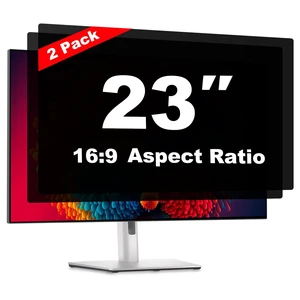 23 Inch Computer Privacy Screen Shield 2 Pack for 16:9 Widescreen Desktop 23 Inch Computer Privacy Screen Shield 2 Pack for 16:9 Widescreen Desktop