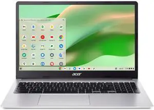 Acer Chromebook 315 Laptop, Celeron N4500, 15.6" Full HD IPS Display, 4GB LPDDR4X, 64GB eMMC, Wi-Fi 6, DTS Audio, USB Type-C, Chrome OS, CB315-4H-C8XU, Silver Acer Chromebook 315 Laptop, Celeron N4500, 15.6" Full HD IPS Display, 4GB LPDDR4X, 64GB eMMC, Wi-Fi 6, DTS Audio, USB Type-C, Chrome OS, CB315-4H-C8XU, Silver
