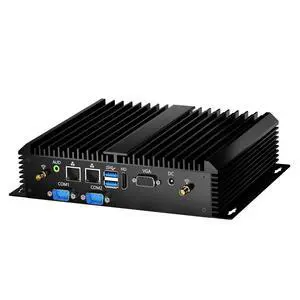 Kinupute Rugged Fanless Industrial Mini PC, Desktop Computer Core i7-5500U 2.4-3.0GHz, Win-10 Pro, 16G RAM, 512G SSD, 2xNICs, 2xCOM RS232, HDMI/VGA Port, 4xUSB3.0, WiFi, Auto Power On, Full Metal Case Kinupute Rugged Fanless Industrial Mini PC, Desktop Computer Core i7-5500U 2.4-3.0GHz, Win-10 Pro, 16G RAM, 512G SSD, 2xNICs, 2xCOM RS232, HDMI/VGA Port, 4xUSB3.0, WiFi, Auto Power On, Full Metal Case