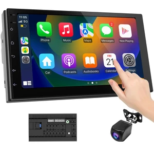 Haudio 2 Din Car Radio with Wireless CarPlay & Android Auto, 7 Inch Touchscreen Car Stereo with Mirror Link,Android 13,Voice Control, FM/RDS, 25 Sets UI Fit All Cars,with Rear View Camera (2+32 Haudio 2 Din Car Radio with Wireless CarPlay & Android Auto, 7 Inch Touchscreen Car Stereo with Mirror Link,Android 13,Voice Control, FM/RDS, 25 Sets UI Fit All Cars,with Rear View Camera (2+32