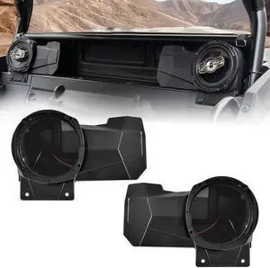KEWISAUTO Rear Speaker Enclosures for 2024 2025 Polaris RZR XP 4 1000, Rear Seat Speaker Pods Support 6.5" Speaker Mount Bracket Holder for Polaris RZR XP 1000/4 1000 2024 2025 Accessories (2PCS) KEWISAUTO Rear Speaker Enclosures for 2024 2025 Polaris RZR XP 4 1000, Rear Seat Speaker Pods Support 6.5" Speaker Mount Bracket Holder for Polaris RZR XP 1000/4 1000 2024 2025 Accessories (2PCS)