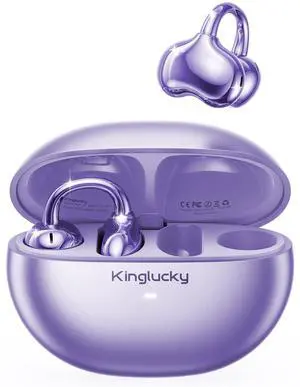 Kinglucky Upgraded Clip-On Earbuds Comfortable fit & Crystal-clear Sound, 40H Playtime Open Ear Buds Bluetooth 6.0 Wireless Headphones for Women Ideal for Small Ears, Sports & Workouts, Glasses Kinglucky Upgraded Clip-On Earbuds Comfortable fit & Crystal-clear Sound, 40H Playtime Open Ear Buds Bluetooth 6.0 Wireless Headphones for Women Ideal for Small Ears, Sports & Workouts, Glasses