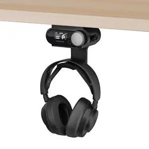 Under Desk Headphone Hanger Stand for Steelseries Arctis Nova Pro Wireless Headsets with Dock for the Wireless Base Station by Brainwavz (HPS02) Under Desk Headphone Hanger Stand for Steelseries Arctis Nova Pro Wireless Headsets with Dock for the Wireless Base Station by Brainwavz (HPS02)