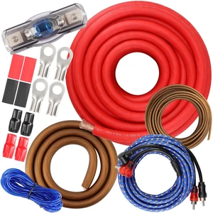 0 Gauge Amp Wiring Kit 3000 Watt Car Audio Subwoofer Power Wire with Fuse 0 Gauge Amp Wiring Kit 3000 Watt Car Audio Subwoofer Power Wire with Fuse