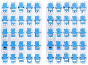 fyboptwu - 50 pcs LC Fiber Optic Coupler Adapter LC to LC Coupler Duplex Singlemode (SM) Fiber Optic Cable Adapter LC-LC Duplex Single Mode Connector fyboptwu - 50 pcs LC Fiber Optic Coupler Adapter LC to LC Coupler Duplex Singlemode (SM) Fiber Optic Cable Adapter LC-LC Duplex Single Mode Connector