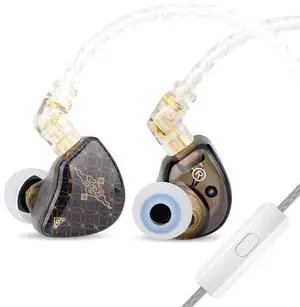 Linsoul TANGZU Waner S.G HiFi 10mm Dynamic Driver PET Diaphragm in-Ear Earphone with Ergonomic Shape, Detachable Recessed 2Pin OFC Braided Cable for Audiophile Musician DJ Stage(Black, with Mic) Linsoul TANGZU Waner S.G HiFi 10mm Dynamic Driver PET Diaphragm in-Ear Earphone with Ergonomic Shape, Detachable Recessed 2Pin OFC Braided Cable for Audiophile Musician DJ Stage(Black, with Mic)