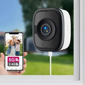 LVQ 5MP 3K Magnetic Window Camera, Indoor Window Camera with Night Vision Full Color, WiFi6 Window Camera for Home Security, Person & Car Detection, 2 Way Talk, 24/7 Recording LVQ 5MP 3K Magnetic Window Camera, Indoor Window Camera with Night Vision Full Color, WiFi6 Window Camera for Home Security, Person & Car Detection, 2 Way Talk, 24/7 Recording
