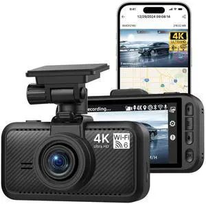 Miofive Dash Cam Front, S1 E Car Camera, Built-in WiFi & GPS Car Dashboard Camera Recorder with 4K/2160P UHD, App, 3" IPS Screen, WDR Night Vision, 24-Hour Parking Monitor, Loop Recording, G-Sensor Miofive Dash Cam Front, S1 E Car Camera, Built-in WiFi & GPS Car Dashboard Camera Recorder with 4K/2160P UHD, App, 3" IPS Screen, WDR Night Vision, 24-Hour Parking Monitor, Loop Recording, G-Sensor