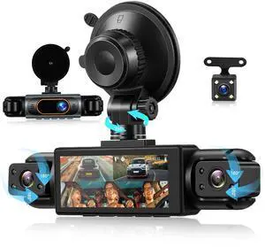 Orderich 4 Channel 360 Dash Cam Front and Rear Inside Left Right, 3.16 Inch FHD 1080P IPS Dashcam Supports Night Vision, Loop Recording, 24/7 Recording Parking Mode Monitor, Reverse View Orderich 4 Channel 360 Dash Cam Front and Rear Inside Left Right, 3.16 Inch FHD 1080P IPS Dashcam Supports Night Vision, Loop Recording, 24/7 Recording Parking Mode Monitor, Reverse View