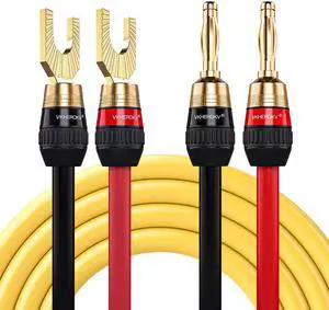 KK Cable YM-2C 10 GaugeAWG 1pair Set Speaker Wire 24k Gold Plated Copper connectors, 5N OFC((99.999% Oxygen Free Copper Wire) with Magnetic Field Ring. YM-2C (1.5M(4.9ft), by) KK Cable YM-2C 10 GaugeAWG 1pair Set Speaker Wire 24k Gold Plated Copper connectors, 5N OFC((99.999% Oxygen Free Copper Wire) with Magnetic Field Ring. YM-2C (1.5M(4.9ft), by)