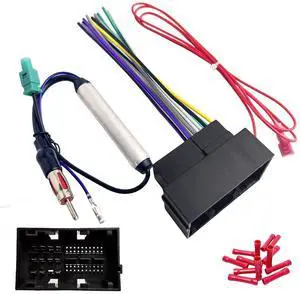 Radio Wiring Harness for Chrysler 2015-2020 Dodge 2013-2016 Jeep 2014-2020 Ram 2013-2019, 52Pin Aftermarket Car Stereo Wiring Harness Install Kit with Antenna Adapter for Pacifica Dart Grand Cherokee Radio Wiring Harness for Chrysler 2015-2020 Dodge 2013-2016 Jeep 2014-2020 Ram 2013-2019, 52Pin Aftermarket Car Stereo Wiring Harness Install Kit with Antenna Adapter for Pacifica Dart Grand Cherokee