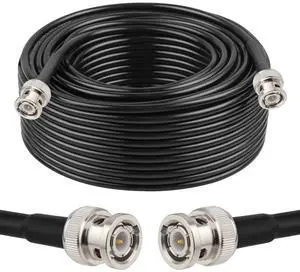 XRDS -RF 50 ohm BNC Cable 100FT, BNC Male Extension RG58 Coax for Antenna Analyzer, CB Radio, Security CCTV Camera XRDS -RF 50 ohm BNC Cable 100FT, BNC Male Extension RG58 Coax for Antenna Analyzer, CB Radio, Security CCTV Camera